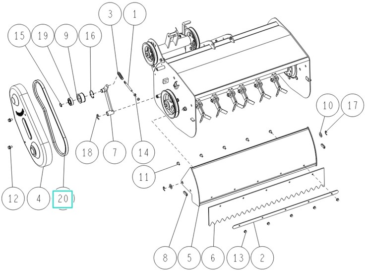 Pasek klinowy SB-39 (W800), Orec 89-6123-003902