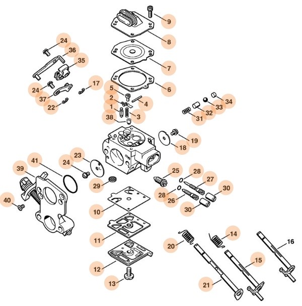 Gaźnik HD-41C, Stihl 11381200600