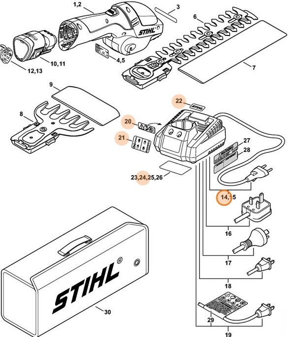 Ładowarka, Stihl 45154302500