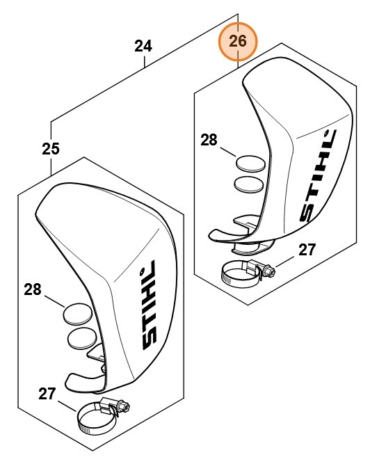 Osłona dłoni, Stihl 41477909101
