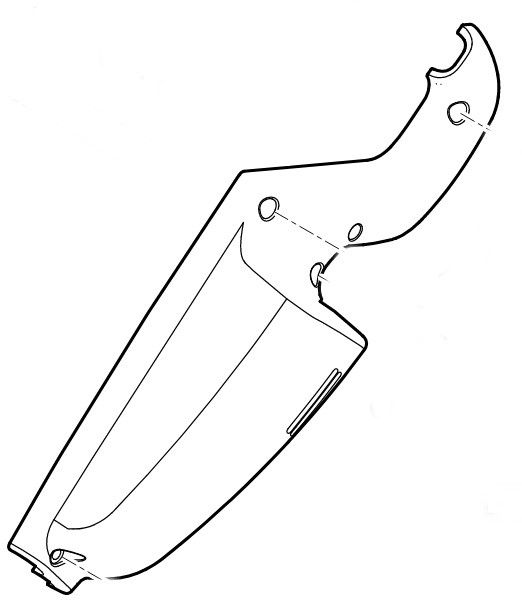 Połowka obudowy, Stihl 63401821325