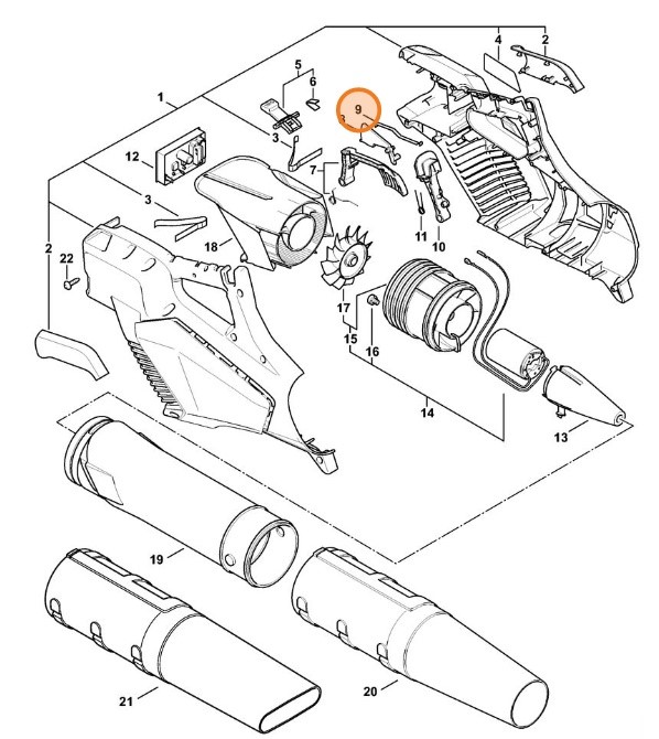 Sprężyna piórowa, Stihl 45234358911