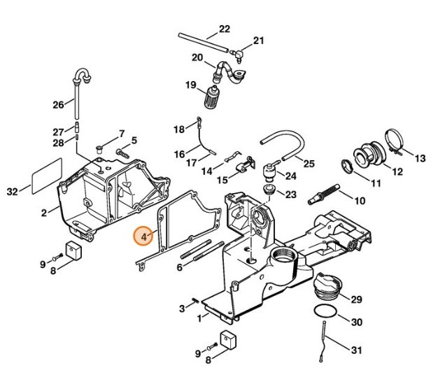Uszczelka, Stihl 42233590701