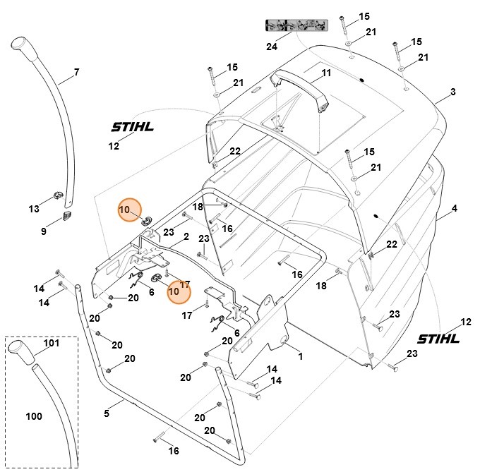 Element prowadzący, Stihl 61707632200