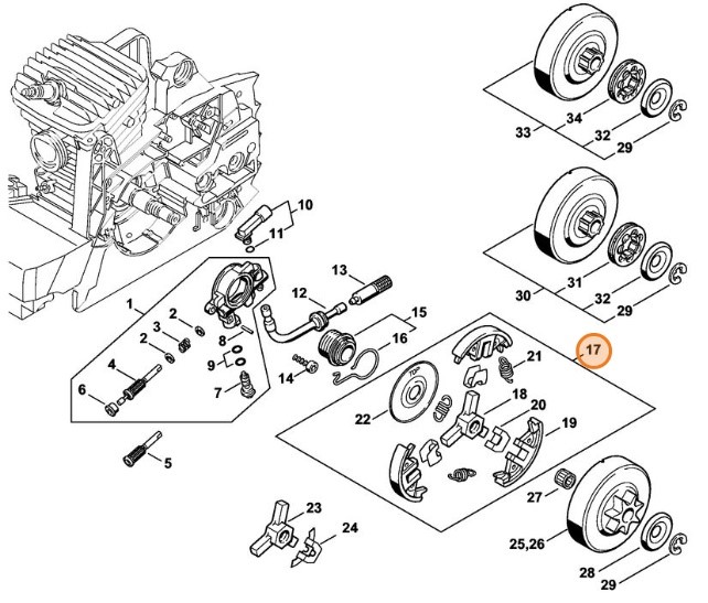Sprzęgło, Stihl 11271602051