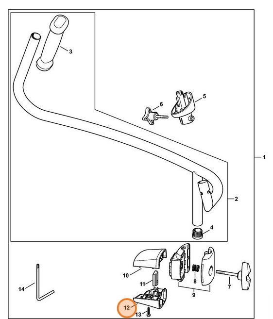 Okładzina zaciskowa, Stihl 42827910901