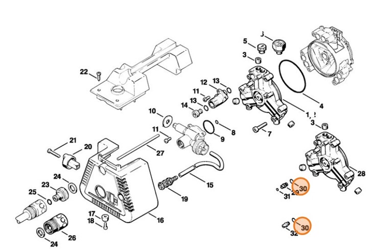 Okrągły pierścień uszczelniający 8x1, Stihl 96459457481