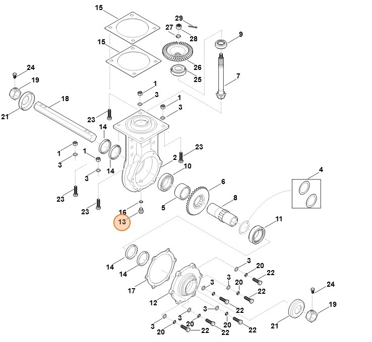 Korek spustu oleju, Stihl 62516464800