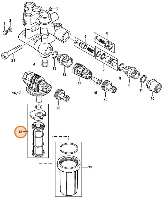 Wkład filtra, Stihl 49001401400