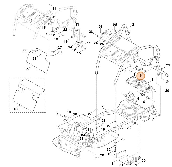 Tulejka z kołnierzem, Stihl 61407633200