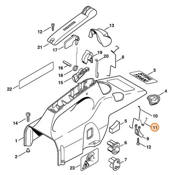 Sprężyna ramieniowa, Stihl 42234352100