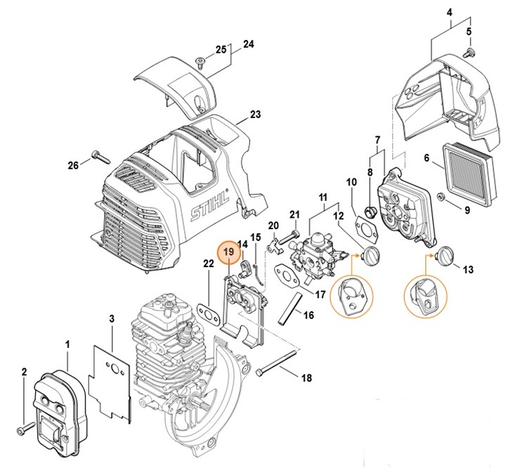 Kołnierz pośredni, Stihl 41801211606