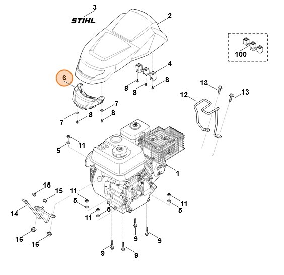 Pokrywa (osłona), Stihl 62507173604