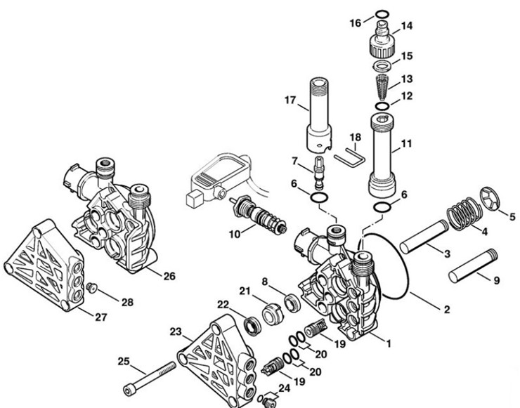 Zestaw uszczelek - tłok, Stihl 47380071000