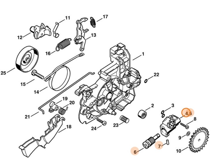 Pompa olejowa, Stihl 12086403250