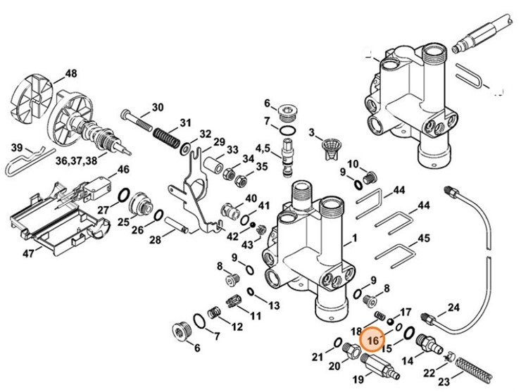 Okrągły pierścień uszczelniający 5,1x1,6, Stihl 96459453076