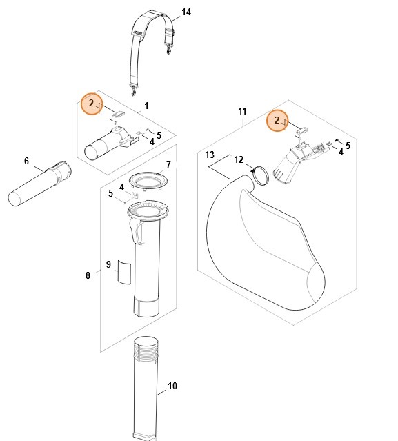 Dźwignia mechanizmu ryglującego, Stihl SA024303400