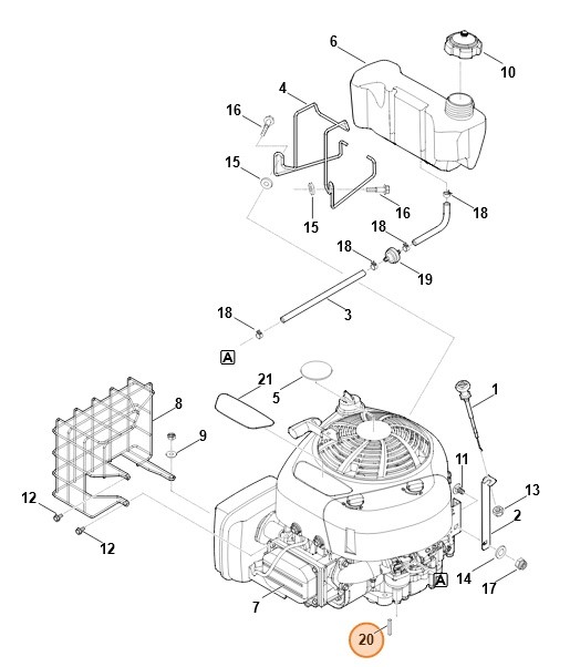 Wpust pasowany B1/4"SQx1,5", Stihl 94714358009