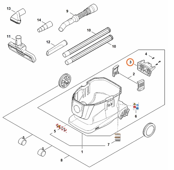 Uchwyt do wyposażenia, Stihl SA045011900