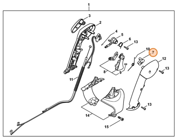 Dźwignia blokady, Stihl 42821820800