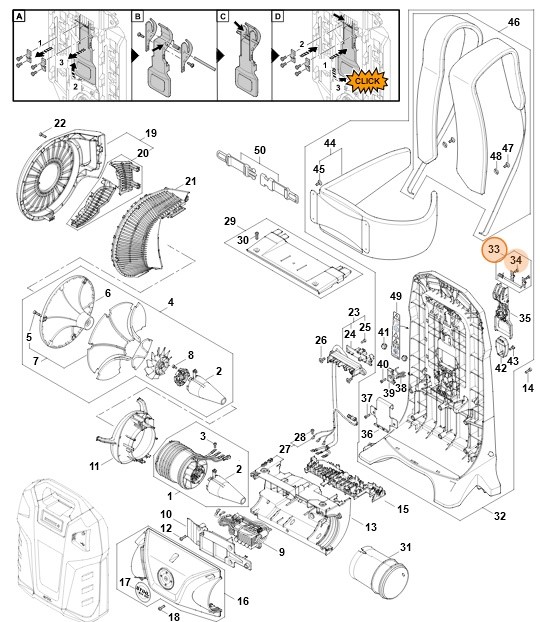 Zestaw małych części, Stihl 48710071002