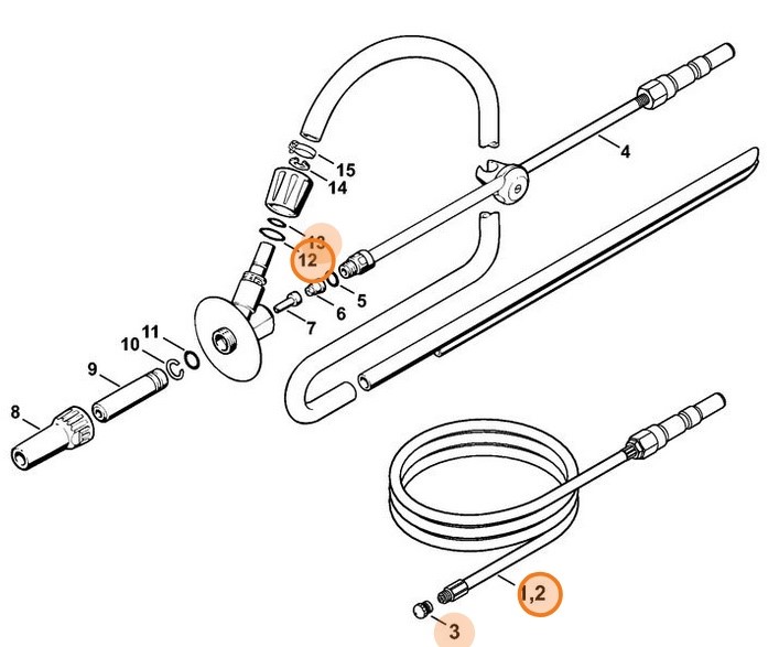 Zestaw do czyszczenia rur 20 m, Stihl 49255008001