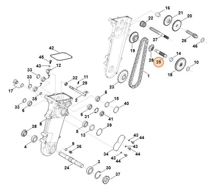Wałek napędowy, Stihl 62506422201