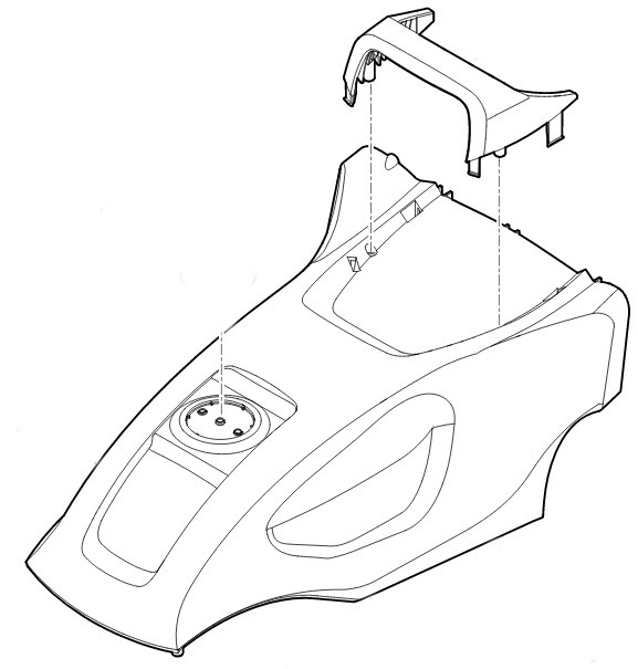 Pokrywa silnika kompl., Stihl 63117602291