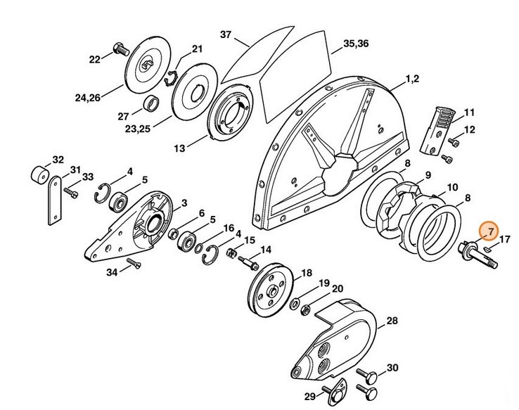 Wał, Stihl 42017040504