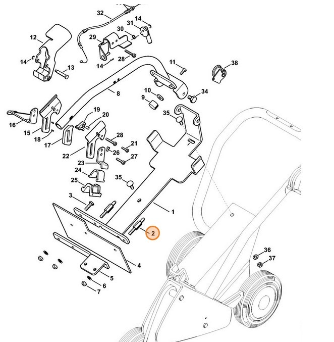 Śruba dwustronna, Stihl 42387924100