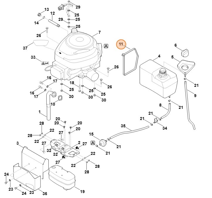 Opaska zaciskowa, Stihl 07510107236
