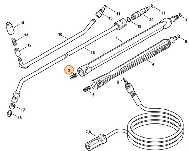 Sprężyna, Stihl 49155050104