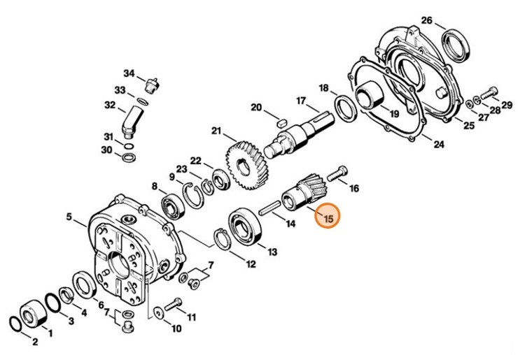 Zębnik, Stihl 47107047400