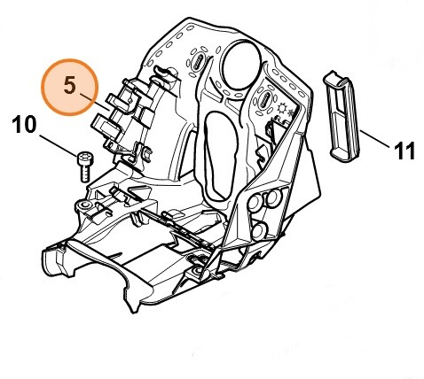 Pokrywa sterowania przepływem powietrza, Stihl 11400800905