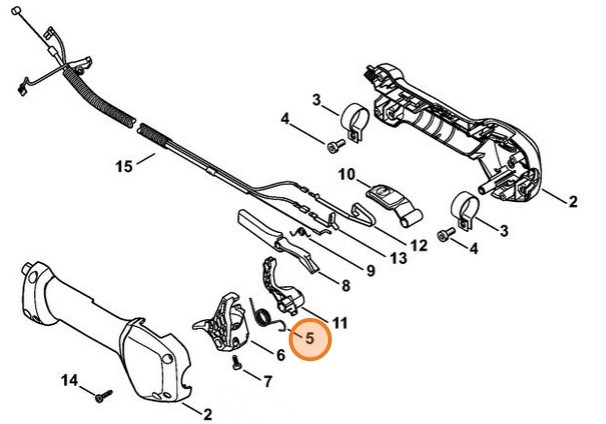 Sprężyna ramieniowa, Stihl 41491824500
