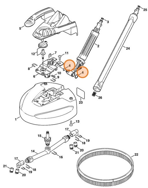 Zestaw uszczelek, Stihl 49000071051