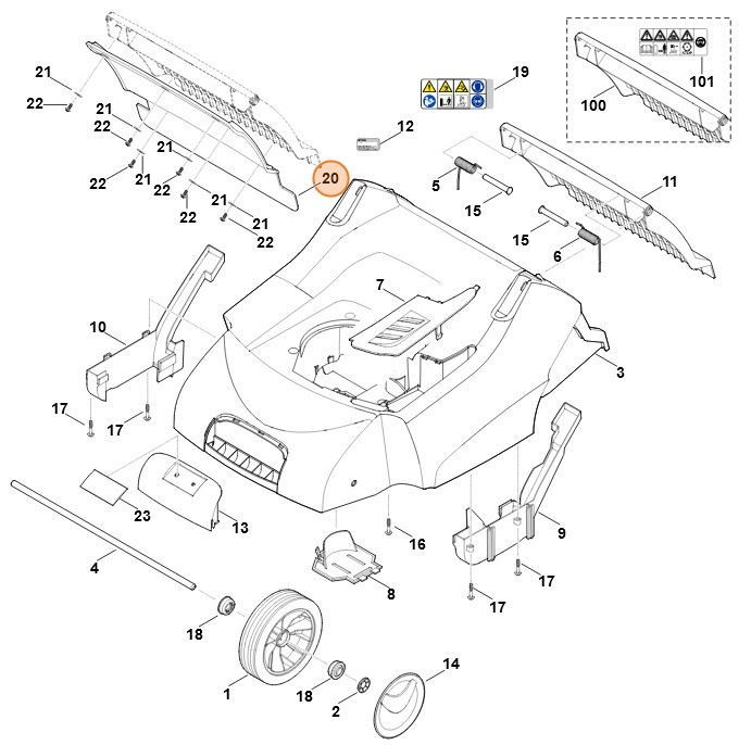 Podkładki gumowe, Stihl 62907066500
