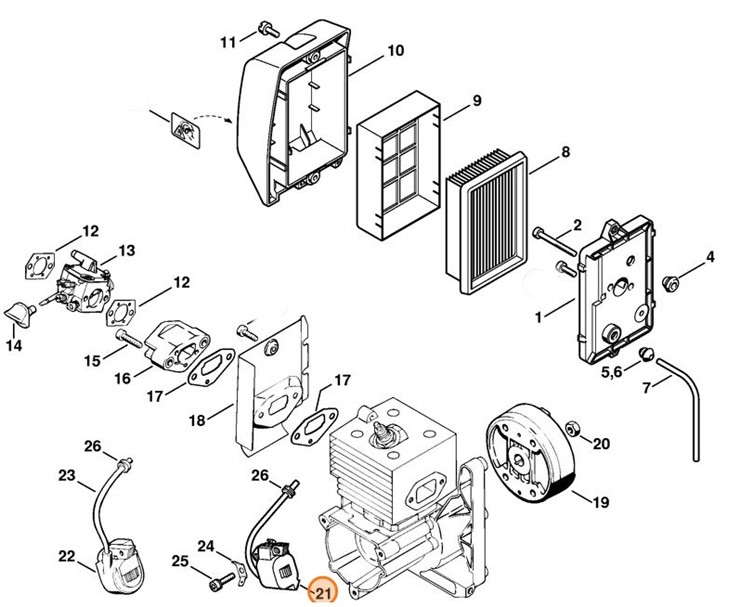 Moduł zapłonowy, Stihl 42034001302