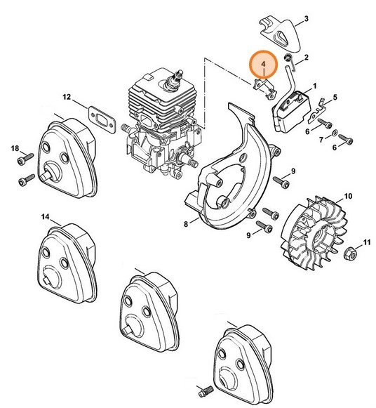 Element izolujący, Stihl 42414058000