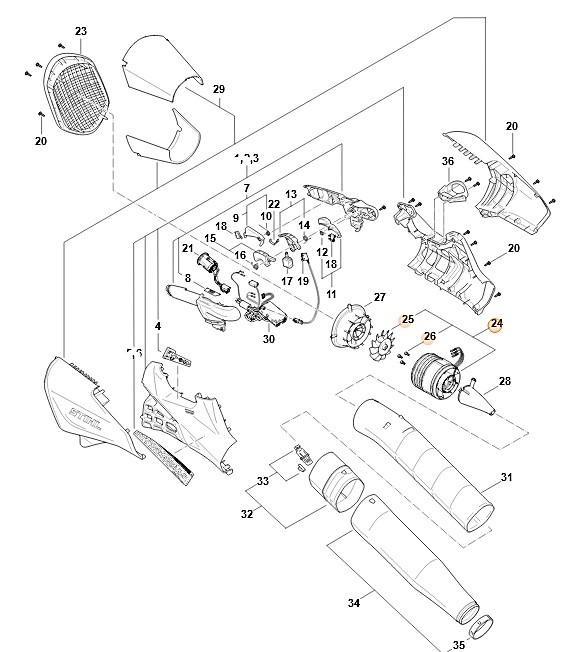 Silnik elektryczny, Stihl BA016000201