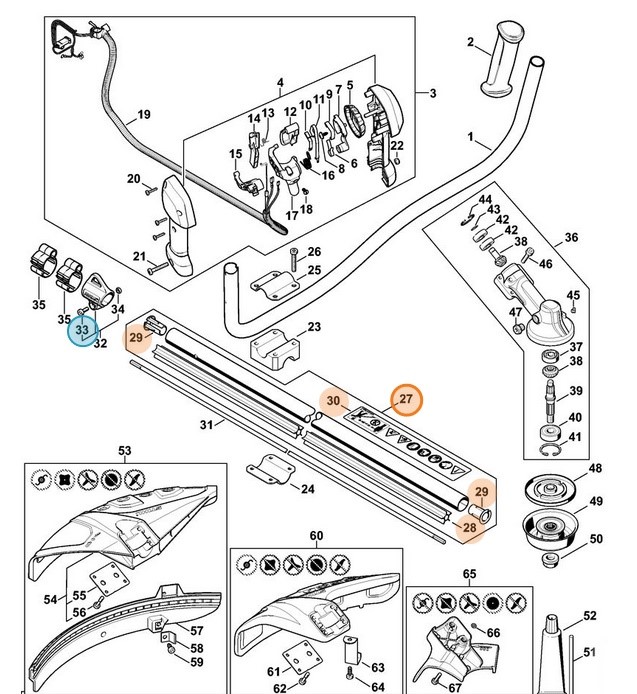 Wysięgnik Ø 25,4 mm, Stihl 41497107113