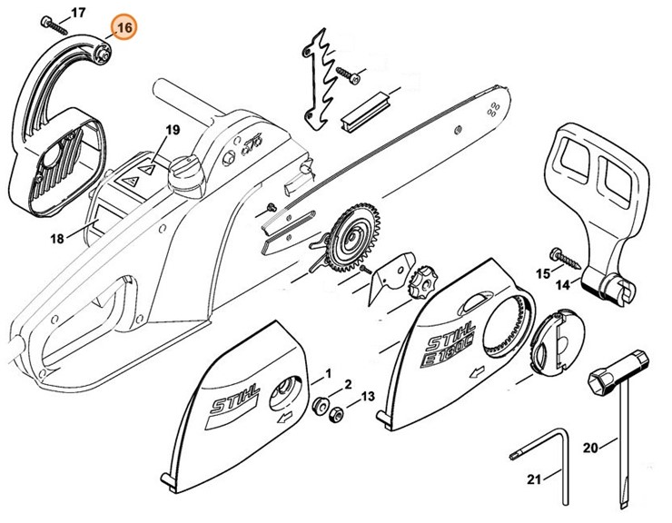 Ramię uchwytu, Stihl 12087911500