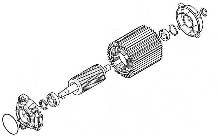 Silnik elektryczny 230 V/240 V/50 Hz, Stihl 47576000200