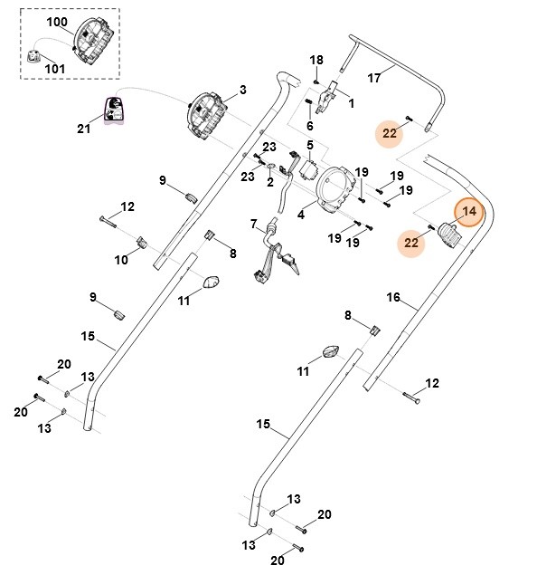 Wspornik, Stihl 63117605205