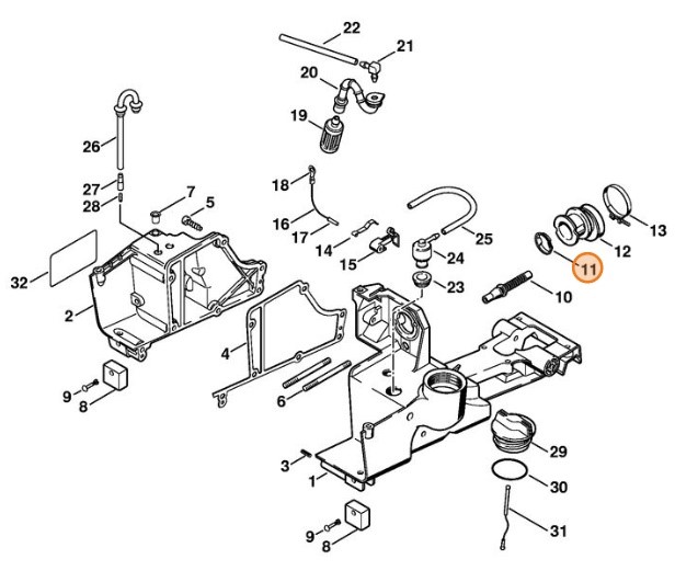 Tulejka, Stihl 11221411805