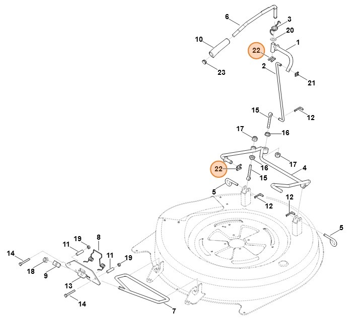 Podkładka zabezpieczająca SL-14, Stihl 94606208050