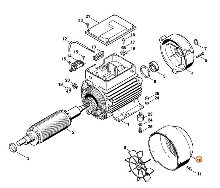 Pokrywa wentylatora, Stihl 47066060100