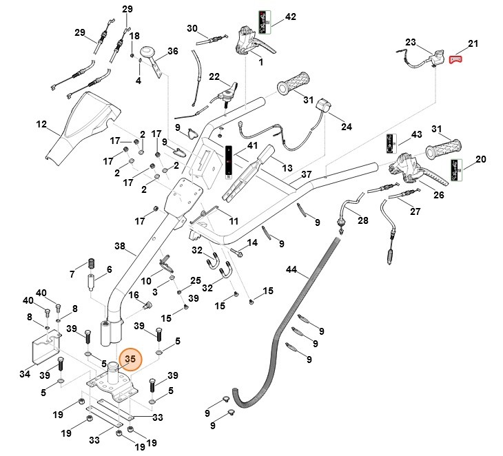 Wspornik, Stihl 62517400201