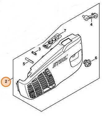 Pokrywa koła napędu łańcucha, Stihl 11376401712