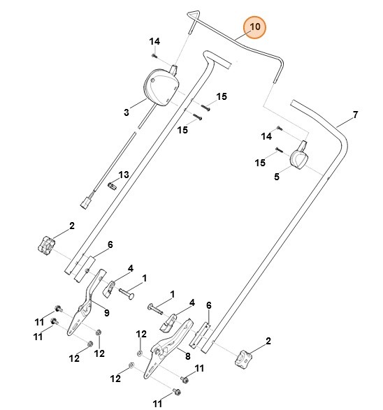 Dźwignia włączająca, Stihl 63507640210
